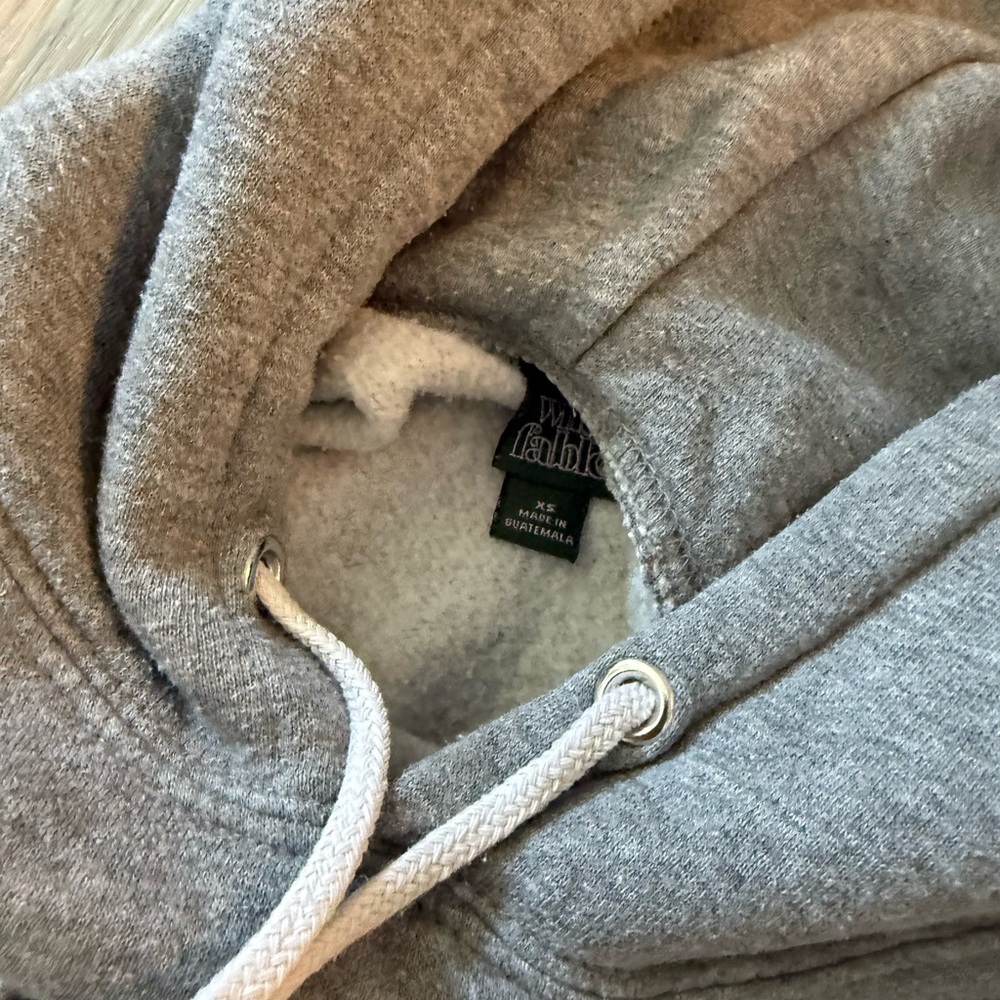 Gray cropped Women's Hoodie XS - Picture 2 of 3